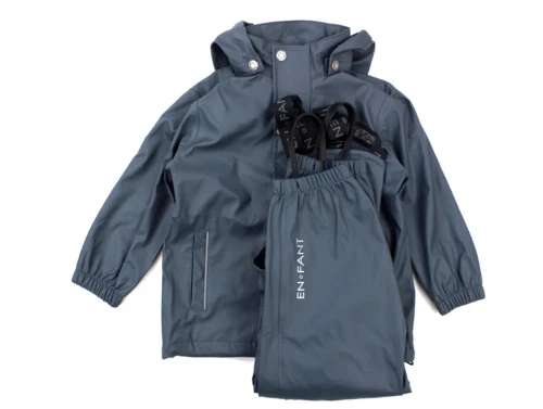 En Fant regntøj bukser og jakke dark slate